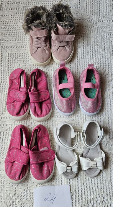 5 чифта обувки за момиче  24 размер