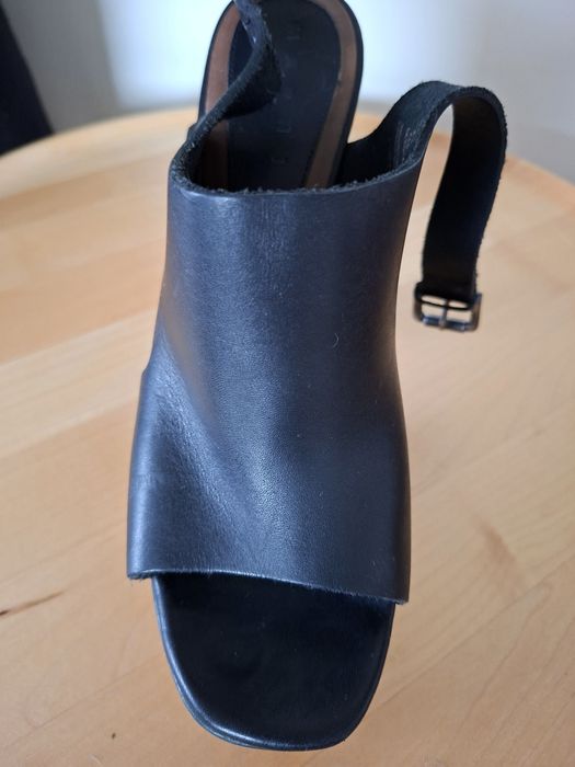 Marni X H&M - Sandale înalte din piele naturala cu platforma