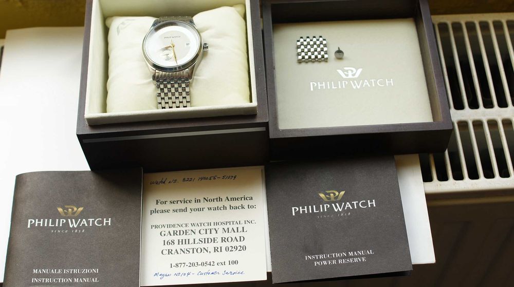 Philip Watch"reserve de marche"swiss automatic ETA 2897 cutie,autentic