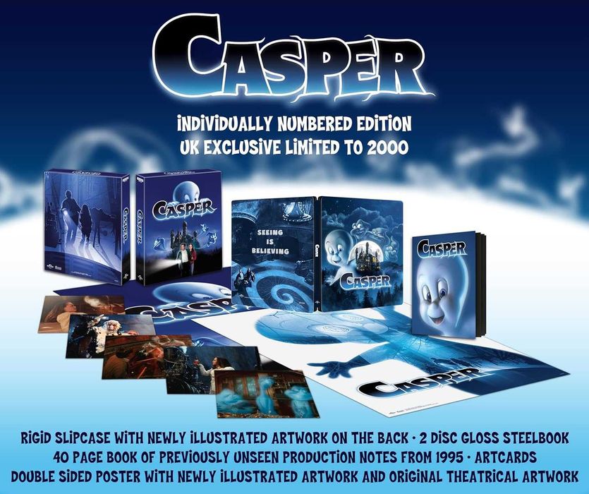 Casper 30th Anniversary 4K Ultra HD & Steelbook - Каспър 4К / Blu-Ray