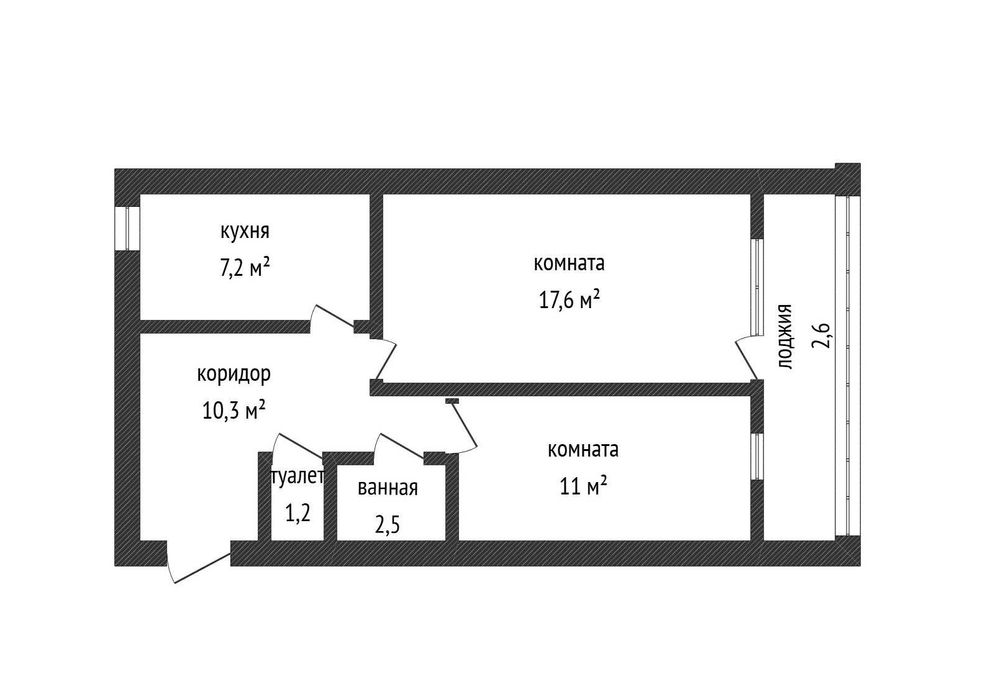 Срочно!!! 2- ком квартира