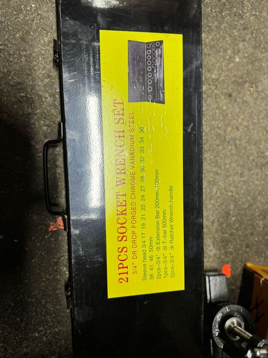 Trusa scule camion tubulare chei impact 17-50 mm 3/4 21 piese