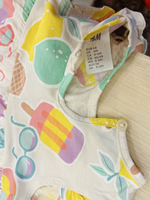 3 rochite bebelusi 4-6 luni H&M