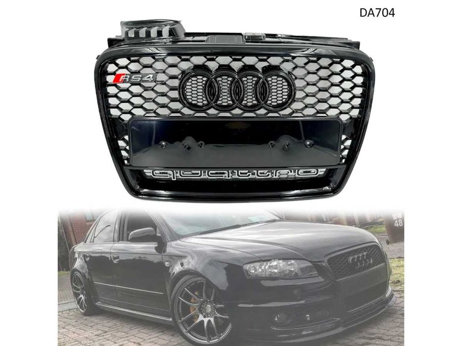 Grila fata RS pentru Audi A4 B7 2004 - 2007 Honeycomb