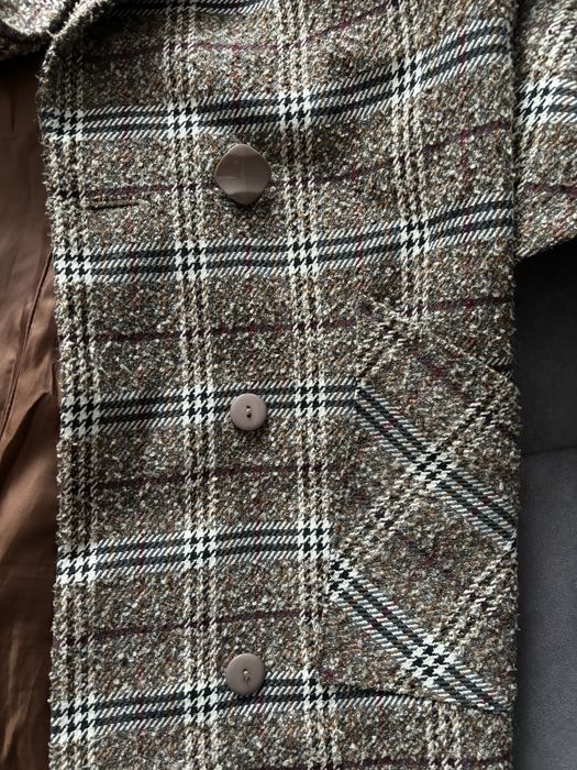 Женское клетчатое пальто