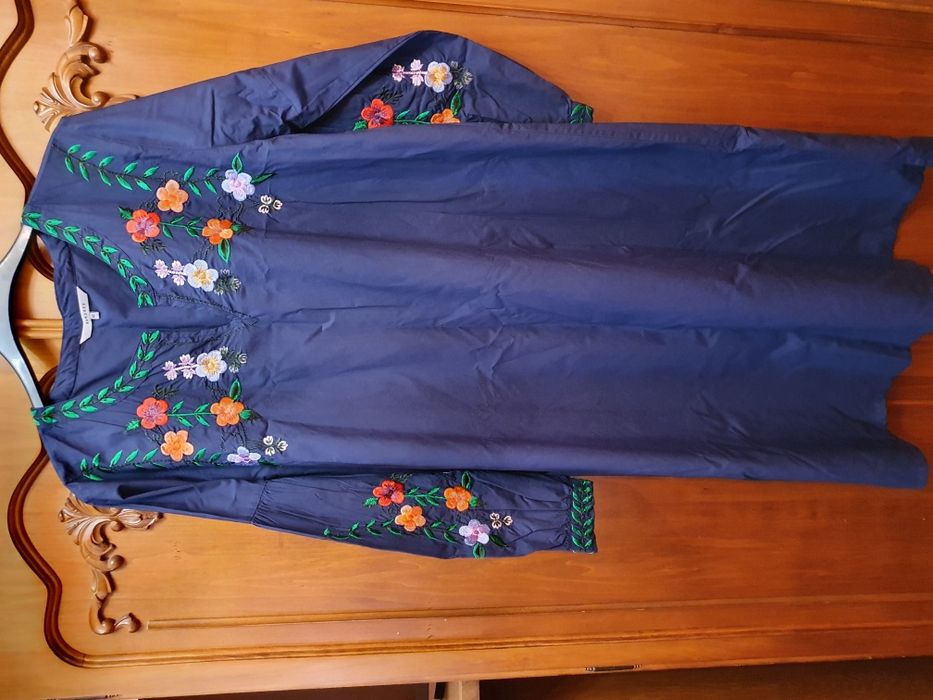 Rochie dama bumbac broderie