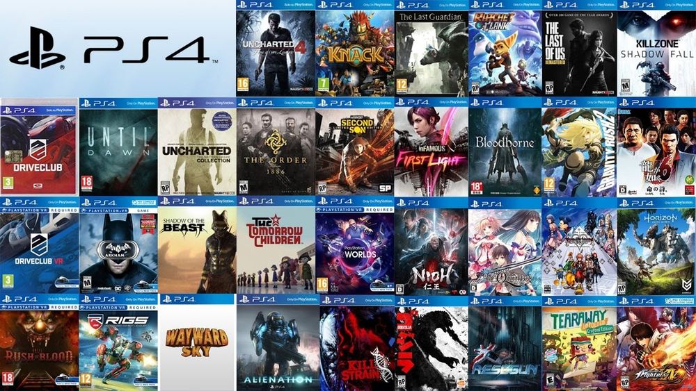 PS4 прошивка, игры