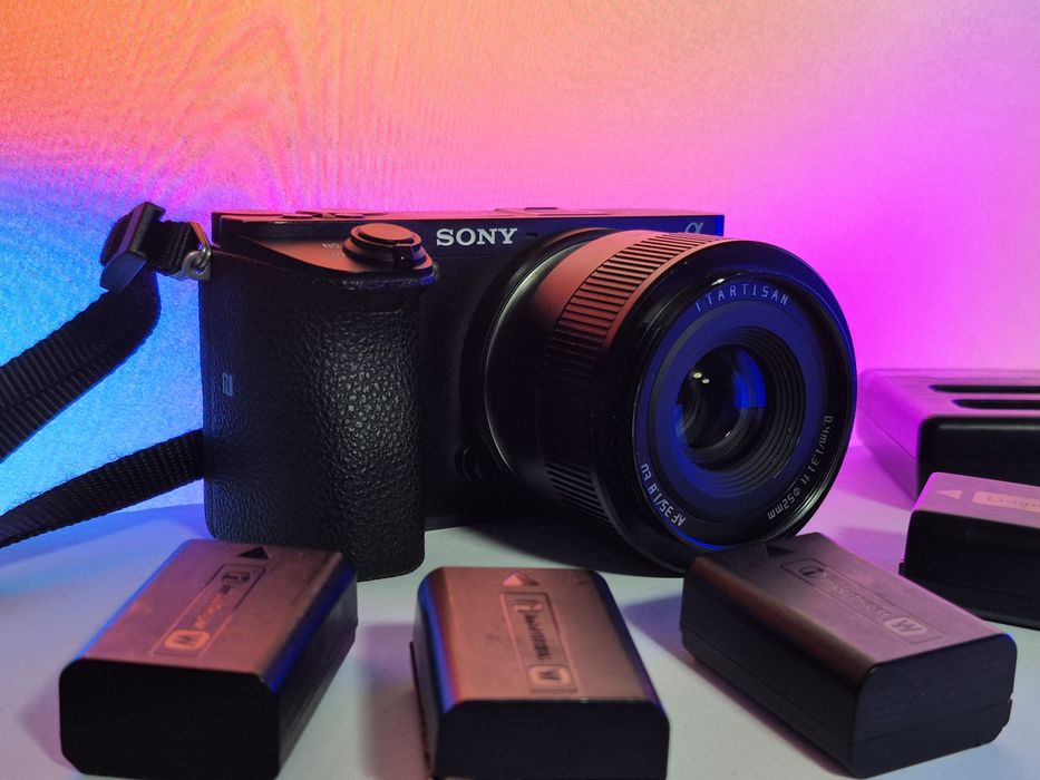 Sony A6500 + 35mm f1.8 + 5 baterii - IBIS, 4K, S-LOG3 43k cadre