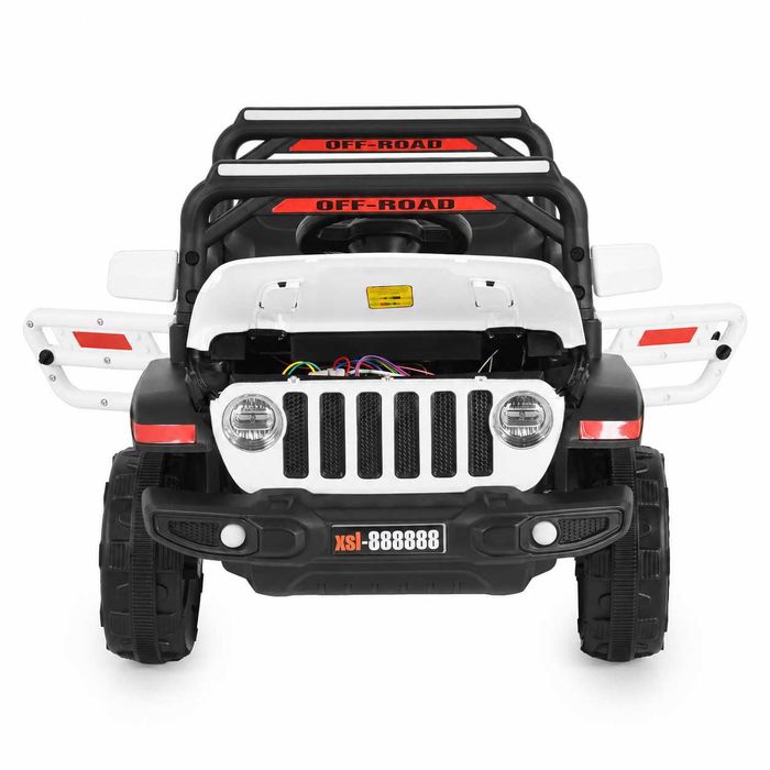 ТОП ЦЕНА!НОВО!Акумулаторен джип Tango WHITE с 12 V батерия,USB,Функция люлеене