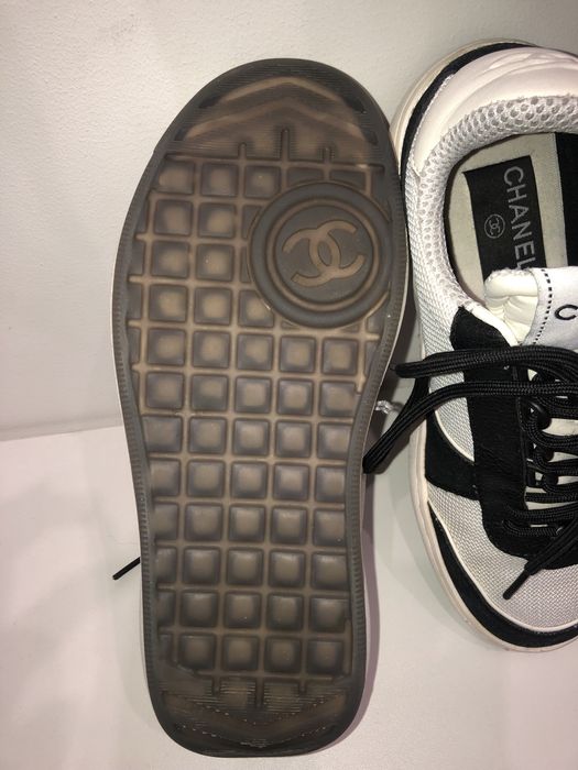 Стильные модные кроссовки. Шанель кожа