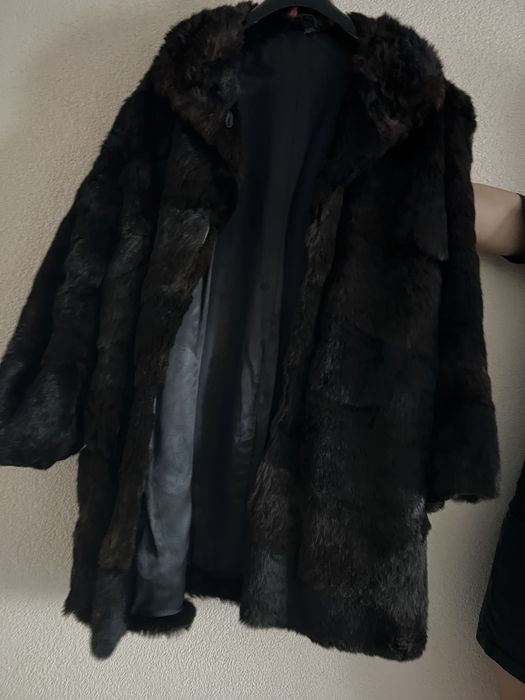 Палто естествен косъм