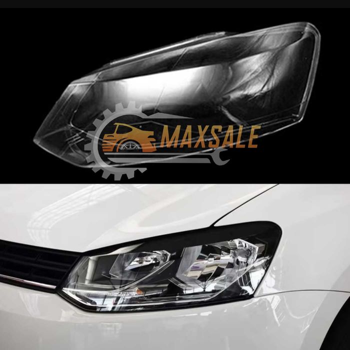 Капаци фарове VW Polo (10-17) фар фолксваген поло комплект стъкло