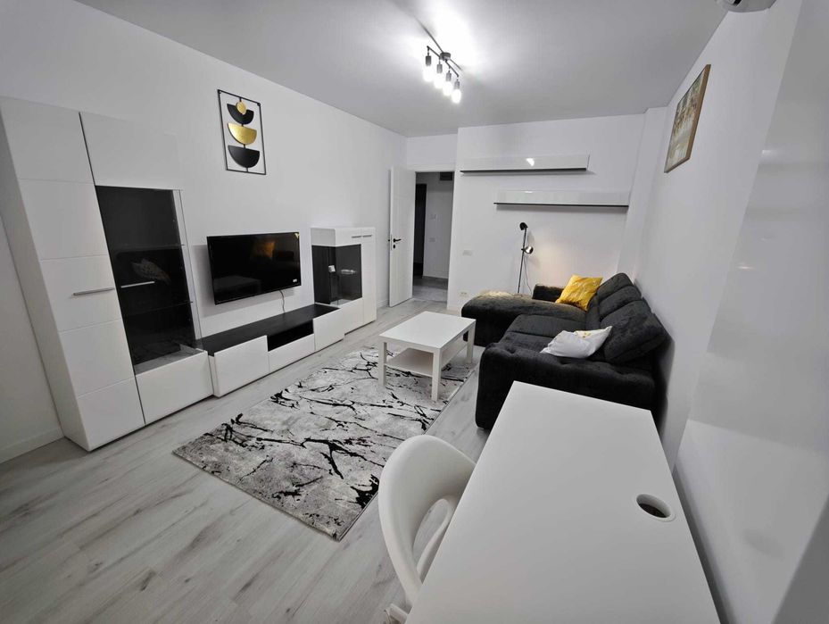 De închiriat garsonieră premium  – 55 mp, bloc nou, loc de parcare acoperit, 5 min metrou Anghel Saligny, 500 euro