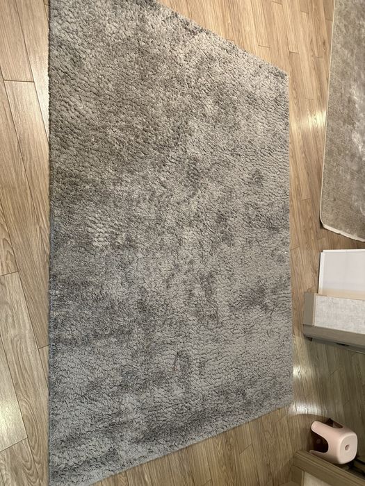Ковер серый травка турция 160*230 хлопок