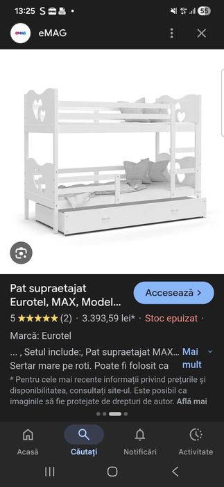 Pat supraetajat alb