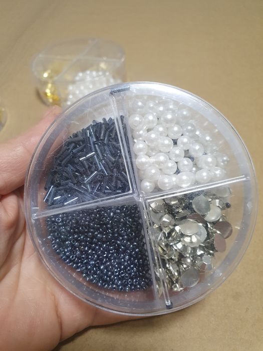 Комплект мъниста с пайети за бижута и декорации, Hobby Flora