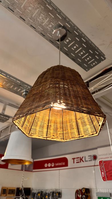 Плетенная люстра