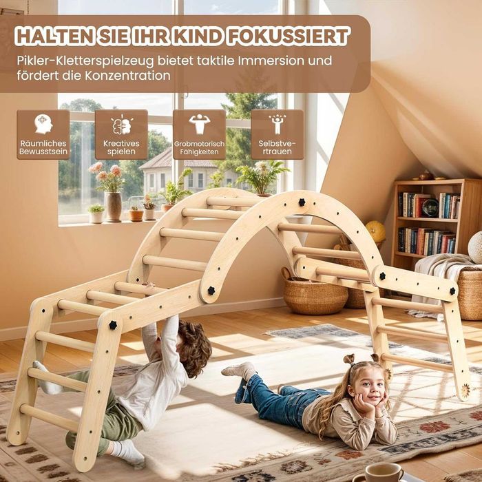 Дървен Монтесори катерушка комплект 7 в 1 CozyLazy