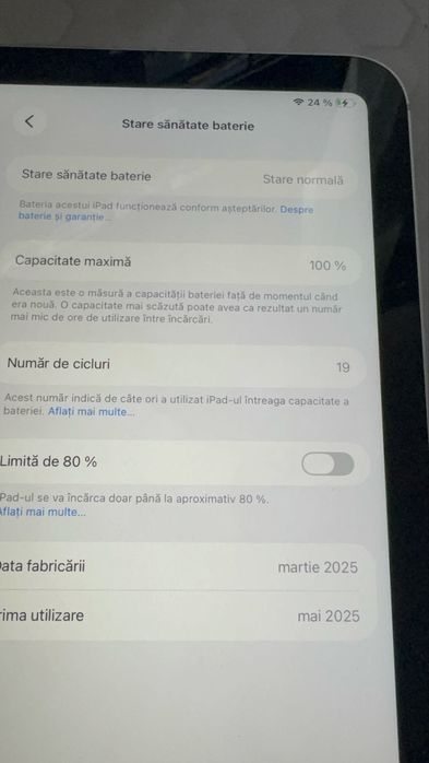 Apple iPad (11th generation) 128GB Cellular (eSIM) GARANȚIE 2026 – stare foarte bună