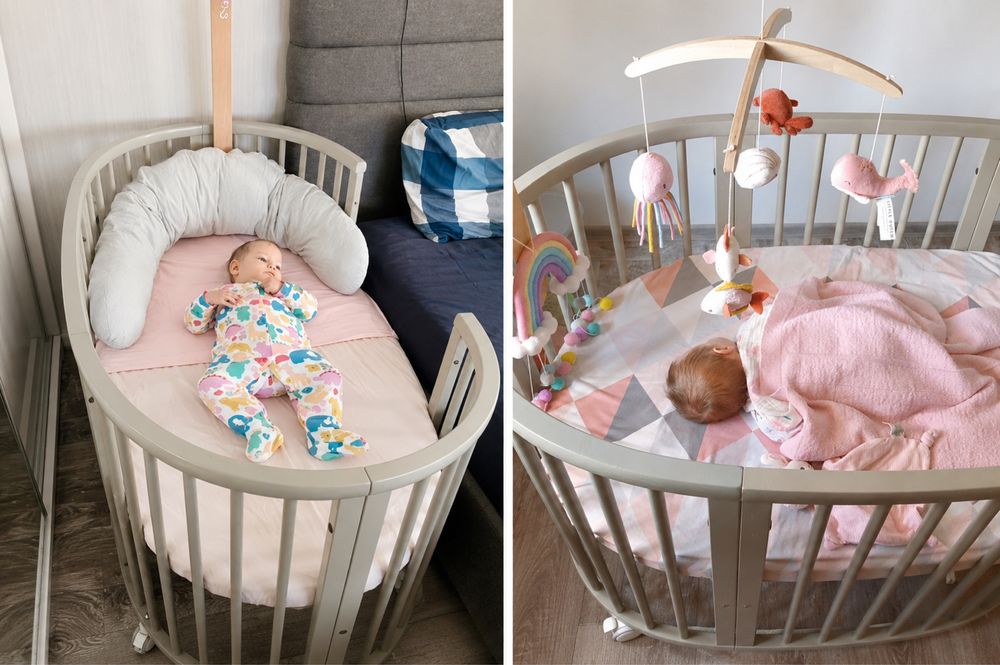 Детско легло Stokke sleepi сиво