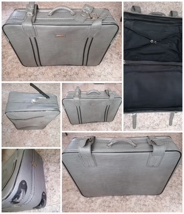 Куфар от естествена кожа Marco Polo сив