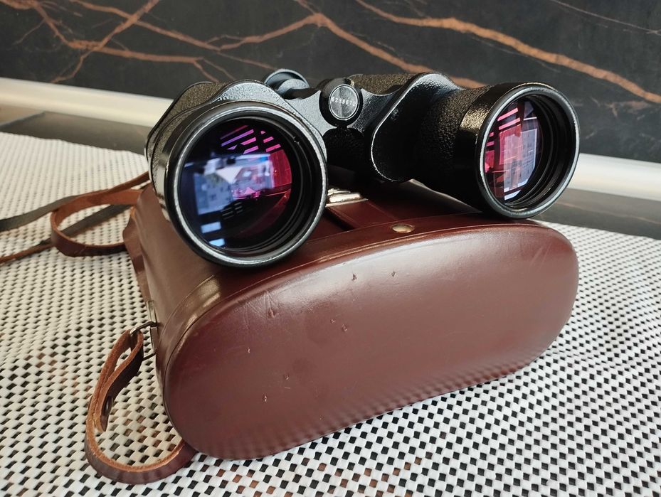 ТОП Бинокъл Carl Zeiss Jena-JENOPTEM-MULTI-COATED -10 х 50W-ГДР--като НОВ