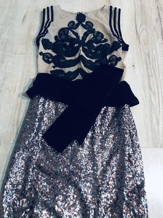 Rochie de seara nude cu paiete S