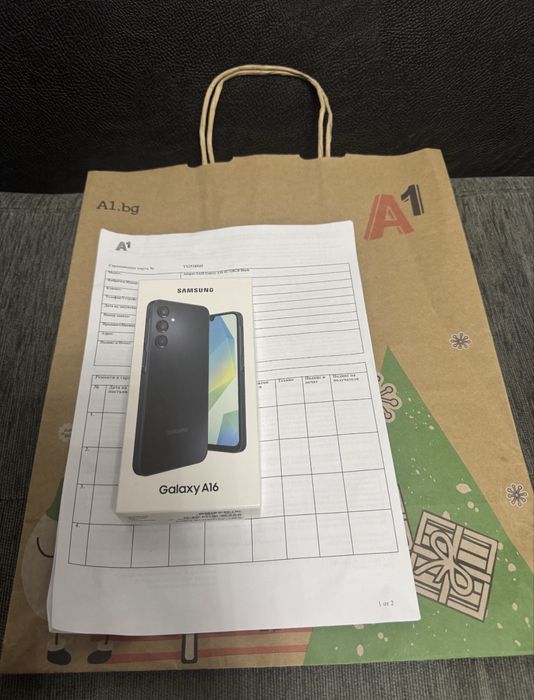 ЗАПЕЧАТАН 128GB Samsung A16 5G Гаранция от A1 - 2028 Black | Черен