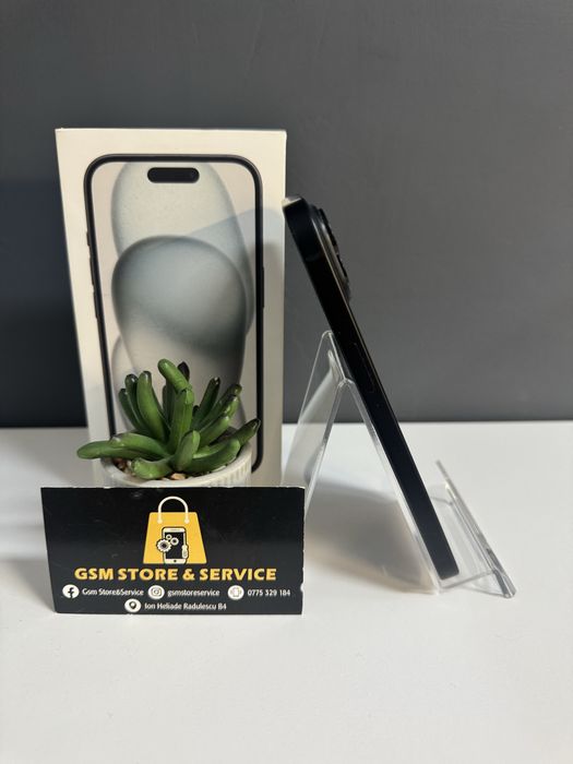 Iphone 15 128Gb Black 96% Baterie 2 Ani Garantie Gsm Store&Service