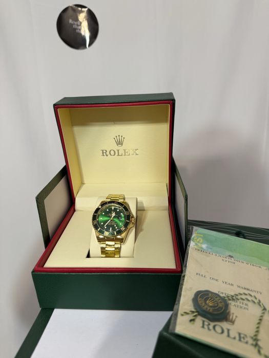 Ceas Rolex Auriu Verde Premium // Oyster Perpetual Date Submariner //