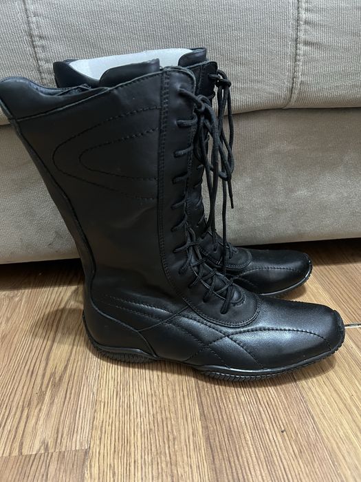 Ботинки зимние кожаные новые