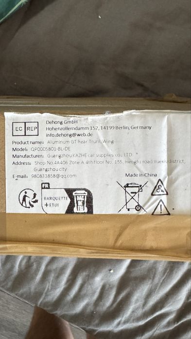 Spoiler Aluminiu fabricat in Germania