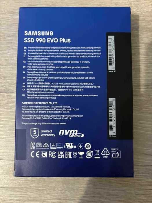 Продавам SSD Samsung 990 Evo Plus, 4TB, M.2, PCIe Чисто Нов ОРИГИНАЛЕН
