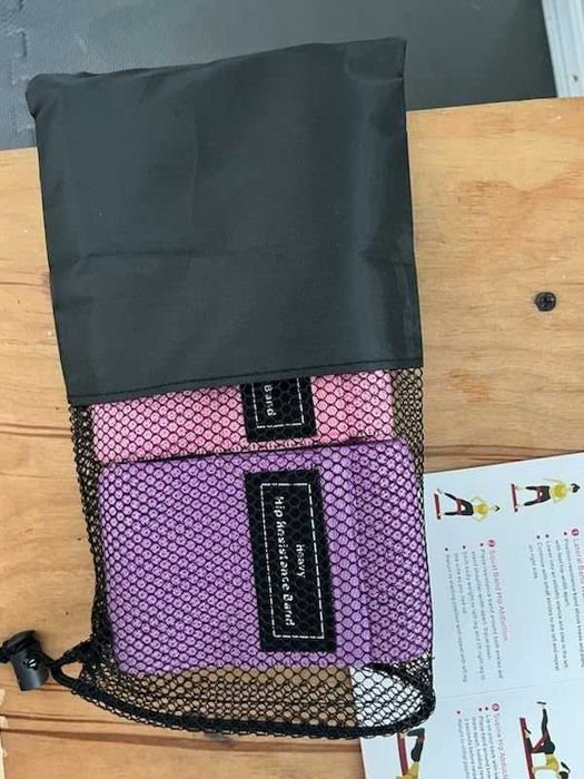 Комплект текстилни тренировъчни ластици с различна здравина