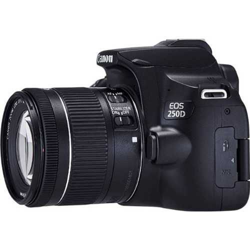 Aparat foto DSLR Canon EOS 250D, 24.1 Mp 4K, 18-55mm | UsedProducts.ro