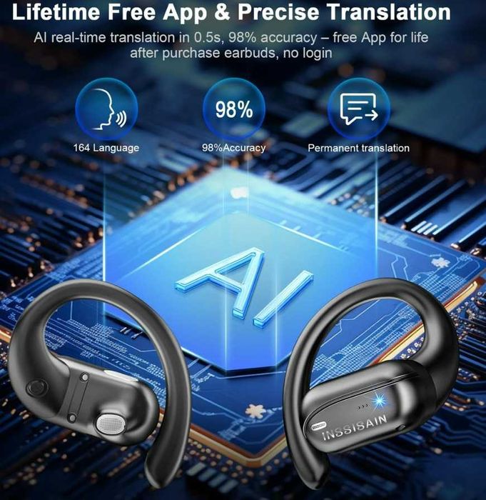 Căști cu traducere AI