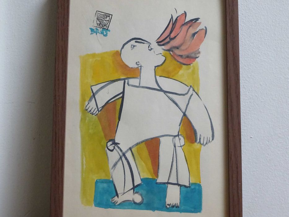 Sami BRISS ‘Strigat’- Tablou in texnica mixta
