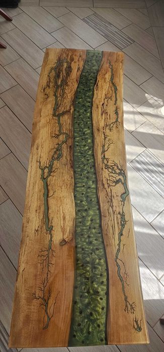 Masuța de cafea fag cu reșină