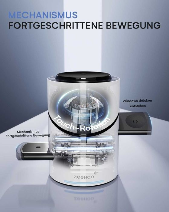 Безжична зарядна станция 3-в-1 ZEEHOO Qi2 за Apple (Нова)