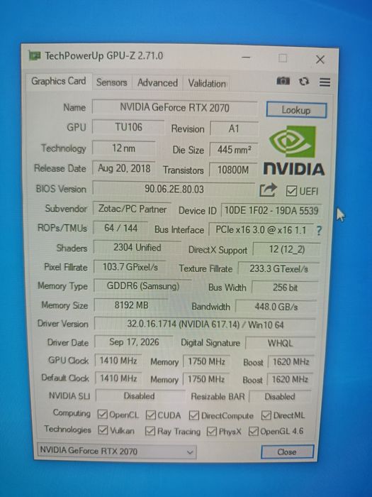 Zotac GeForce RTX 2070