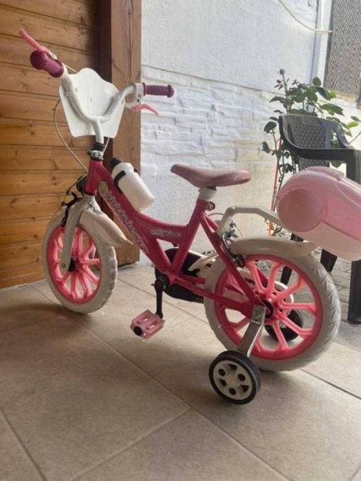 Bicicleta copii 15", roz, varsta 4-6 ani
