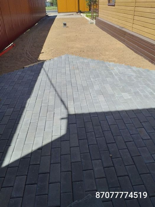 Укладка брусчатки. Установка поребрика - Cтроительные услуги Астана на Olx