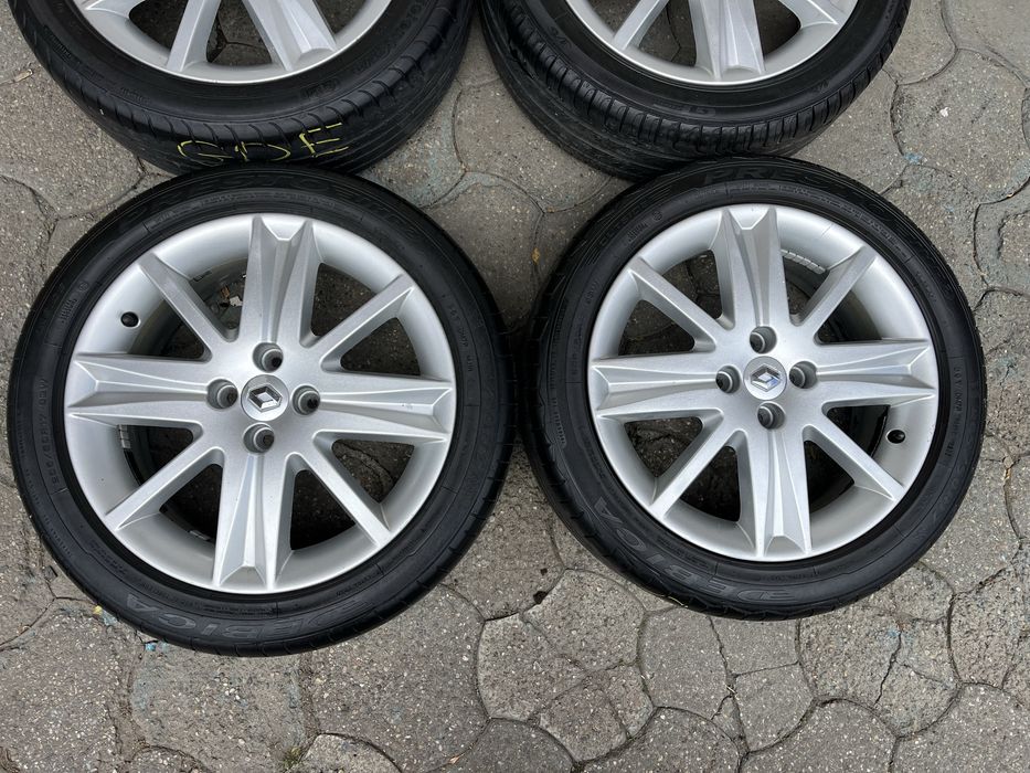 Jante aliaj 4x100mm, anvelope vara 205/50 R17, Renault Megane 2, Scenic, Dacia Logan, Sandero, Opel