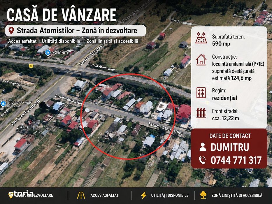 Magurele, Vila cu teren 600 mp