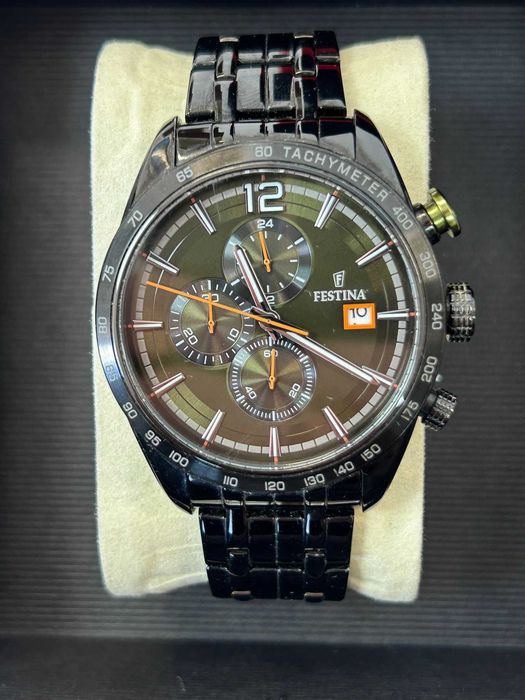 Ceas Festina F20344 Tachymeter Cronograf Negru pentru Bărbați |