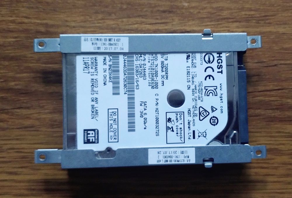 HDD Asus Laptop 1TB