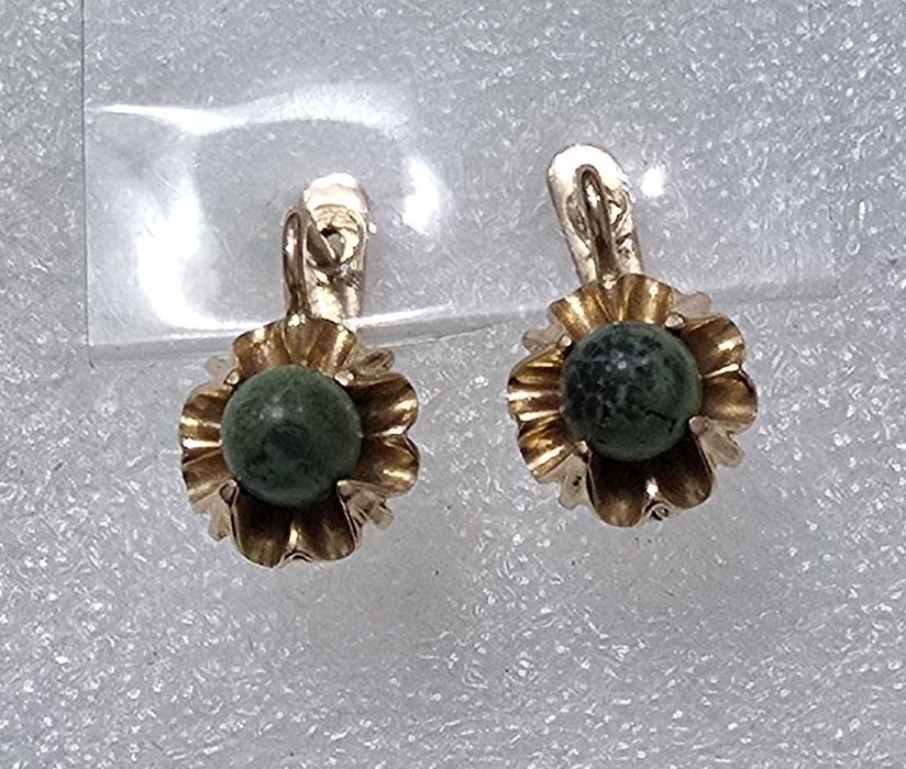 Серьги   бирюзв.