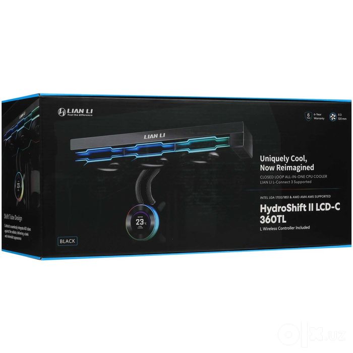 - Система жидкостного охлаждения Lian Li HydroShift LCD 360TL Black