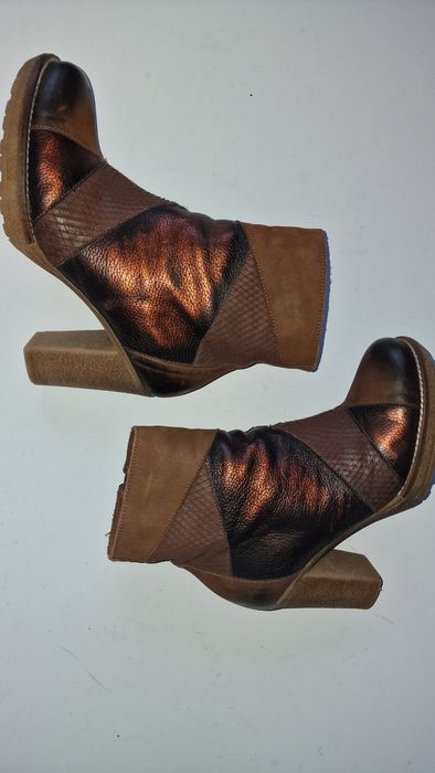 Ghete piele ext cu toc 9cm Mărime 37cm