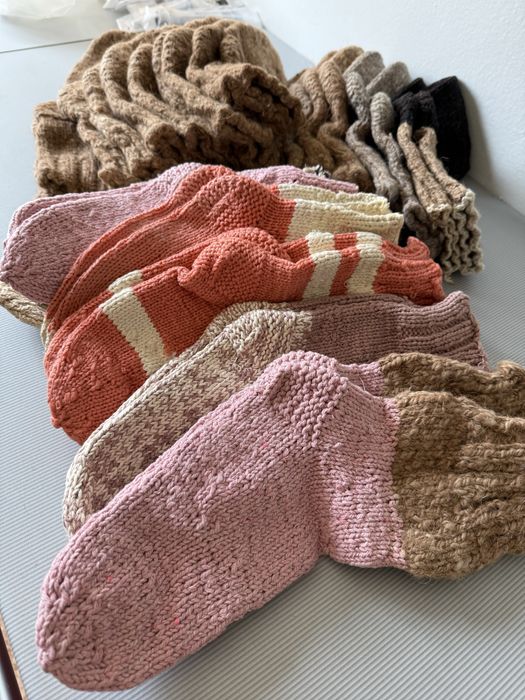 Носки вязанные для дома